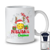 Personalized Custom Name Girl Who Loves Pickleball Christmas; Joyful Sport Santa Player T-Shirt