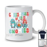 Personalized Custom Name Christmas With Gnomies; Amazing Groovy Three Gnomes Nurse T-Shirt