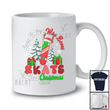 Personalized Custom Name Girl Who Loves Skate And Christmas; Joyful Family Group T-Shirt