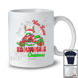 Personalized Custom Name Girl Who Loves Snowmobile Christmas; Joyful Family Group T-Shirt