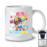 Personalized Custom Name This Girl Is Now Double Digits; Joyful 10th Birthday Party Afro Girl Dabbing T-Shirt