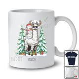 Personalized Custom Name Dabbing Snowman Riding Llama Reindeer; Lovely Christmas Farmer T-Shirt