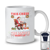 Personalized Custom Name Chess Team On Santa's Naughty List; Joyful Christmas Player T-Shirt