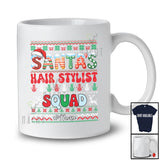 Personalized Custom Name Santa's Hair Stylist Squad; Amazing Christmas Sweater Jobs T-Shirt