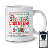 Personalized Custom Name Santa's Librarian Squad; Amazing Christmas Sweater Jobs T-Shirt