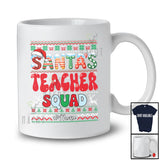 Personalized Custom Name Santa's Teacher Squad; Amazing Christmas Sweater Jobs T-Shirt