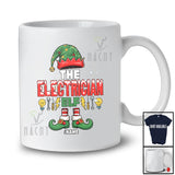 Personalized Custom Name The Electrician Elf; Amazing Christmas Elf Costume Cosplay Family T-Shirt