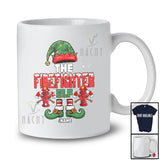 Personalized Custom Name The Firefighter Elf; Amazing Christmas Elf Costume Cosplay Family T-Shirt
