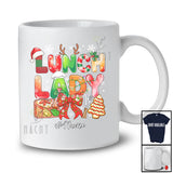 Personalized Custom Name Lunch Lady; Adorable Christmas Tree Cookie Bow Tie Santa; Family T-Shirt