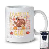 Personalized Custom Name Thankful Grateful Gigi; Awesome Thanksgiving Turkey Family T-Shirt