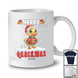 Personalized Custom Name Merry Quackmas; Lovely Christmas Duck Santa; Farm Farmer T-Shirt