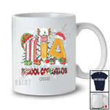 Personalized Custom Name School Counselor; Proud Christmas Tree Three Santa Elf Jobs Tools T-Shirt