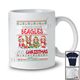 Personalized Custom Name I Want More Beagles For Christmas; Lovely Sweater Family T-Shirt
