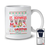 Personalized Custom Name I Want More St. Bernards For Christmas; Lovely Sweater Family T-Shirt
