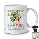 Personalized Custom Name Merry Rex-Max; Awesome Christmas Sweater Santa T-Rex Dinosaur T-Shirt