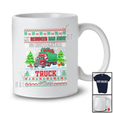 Personalized Custom Name Reindeer Ran Away Drive A Truck; Joyful Christmas Sweater Santa T-Shirt