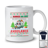 Personalized Custom Name Reindeer Ran Away Drive An Ambulance; Joyful Christmas Sweater Santa T-Shirt