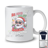 Personalized Custom Name Nice To The Pilot; Proud Christmas Santa Face; Careers Jobs T-Shirt