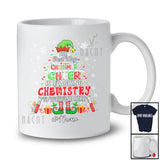 Personalized Custom Name Spread Christmas Cheer Is Teaching Chemistry; Lovely Elf X-mas Teacher T-Shirt