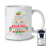 Personalized Custom Name Spread Christmas Cheer Is Teaching Reading; Lovely Elf X-mas Teacher T-Shirt