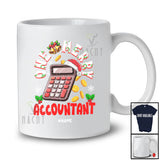 Personalized Custom Name One Merry Accountant; Fantastic Christmas Santa Jobs Careers T-Shirt