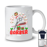 Personalized Custom Name One Merry Barber; Fantastic Christmas Santa Jobs Careers T-Shirt