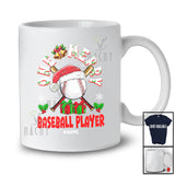 Personalized Custom Name One Merry Baseball Player; Fantastic Christmas Santa Sport Playing T-Shirt