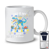 Personalized Custom Name This Is My Pajamakah Shirt; Lovely Hanukkah Pajama T-Rex Dinosaur T-Shirt