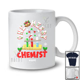 Personalized Custom Name One Merry Chemist; Fantastic Christmas Santa Jobs Careers T-Shirt