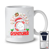 Personalized Custom Name One Merry Dispatcher; Fantastic Christmas Santa Jobs Careers T-Shirt