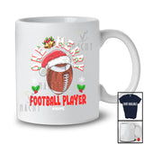 Personalized Custom Name One Merry Football Player; Fantastic Christmas Santa Sport Playing T-Shirt