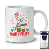 Personalized Custom Name One Merry Hair Stylist; Fantastic Christmas Santa Jobs Careers T-Shirt