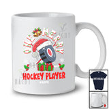 Personalized Custom Name One Merry Hockey Player; Fantastic Christmas Santa Sport Playing T-Shirt