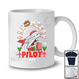 Personalized Custom Name One Merry Pilot; Fantastic Christmas Santa Jobs Careers T-Shirt
