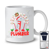 Personalized Custom Name One Merry Plumber; Fantastic Christmas Santa Jobs Careers T-Shirt