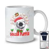 Personalized Custom Name One Merry Soccer Player; Fantastic Christmas Santa Sport Playing T-Shirt