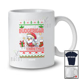 Personalized I Want A Budgerigar For Christmas; Lovely Sweater Custom Name Santa Bird T-Shirt