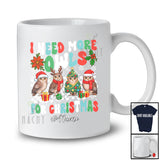 Personalized Custom Name I Need More Owls; Lovely Christmas Groovy Owl Bird Collection T-Shirt