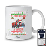 Personalized Custom Name Christmas Is Better On A Truck; Lovely Sweater Together Family T-Shirt