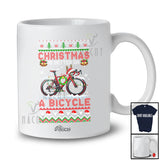 Personalized Custom Name Christmas Is Better On A Bicycle; Lovely Sweater Together Family T-Shirt