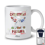 Personalized Custom Name My Christmas Pajama Shirt; Joyful Leopard Plaid Taekwondo Fighting T-Shirt