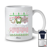 Personalized Custom Name Merry Christmas; Lovely Sweater Pink Tooth; Dental Dentist T-Shirt