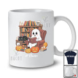 Personalized Custom Name Boo Reading Book; Humorous Halloween Ghost Book Lover; Librarian T-Shirt