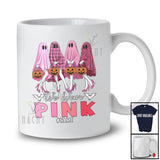 Personalized Custom Name We Wear Pink; Horror Halloween Four Boo High Heels Women; Family T-Shirt
