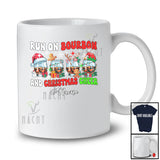 Personalized Custom Name Run On Bourbon Christmas Cheer; Joyful Santa Elf Bourbon; Drinking T-Shirt