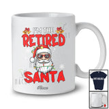 Personalized Custom Name The Retired Santa; Amazing Christmas Retirement Santa Face T-Shirt