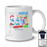 Personalized Custom Name Run On Insulin Christmas Cheer; Joyful Diabetes Blue Ribbon; Family T-Shirt