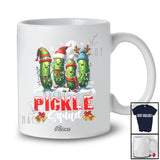 Personalized Custom Name Pickle Squad; Awesome Christmas Pickle Snow; Friends Family T-Shirt