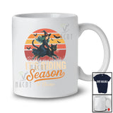 Personalized Custom Name It's Riding Season; Sarcastic Halloween Witch Cat; Vintage Retro T-Shirt