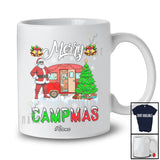 Personalized Custom Name Merry Campmas; Amazing Christmas Camping Truck Santa Group T-Shirt
